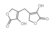 2(5H)-Furanone,4,4'-methylenebis[3-hydroxy- Structure