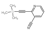 2-三甲基甲硅烷基乙炔-3-吡啶甲腈结构式
