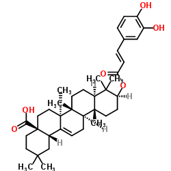 3-O-咖啡酰基齐墩果酸结构式