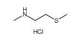 N-甲基-2-(甲硫基)乙胺盐酸盐结构式