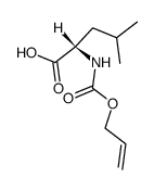 Alloc-L-leucine Structure
