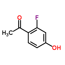 2'-氟-4'-羟基苯乙酮结构式