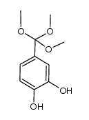 4-(trimethoxymethyl)benzene-1,2-diol结构式