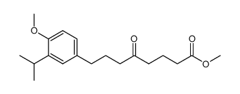 8-(3-Isopropyl-4-methoxy-phenyl)-5-oxo-octansaeure-methylester结构式