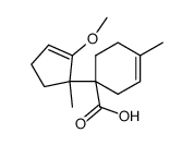 1-(2-Methoxy-1-methyl-cyclopent-2-enyl)-4-methyl-cyclohex-3-enecarboxylic acid Structure