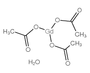 Gadolinium(III) acetate hexahydrate structure