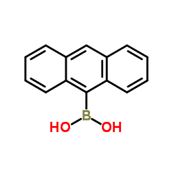 9-Anthrylboronic acid Structure