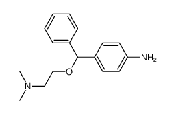 4-((2-(二甲基氨基)乙氧基)(苯基)甲基)苯胺结构式