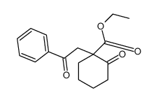 ethyl 2-oxo-1-phenacylcyclohexane-1-carboxylate结构式