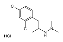 2-[2-(2,4-二氯苯基)-1-甲基乙基]-1,1-二甲基肼盐酸盐结构式