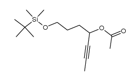 7-((tert-butyldimethylsilyl)oxy)hept-2-yn-4-yl acetate Structure