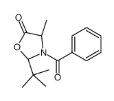 (2S,4s)-3-苯甲酰基-2-叔丁基-4-甲基-1,3-噁唑啉-5-酮结构式