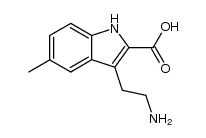 3-(2-amino-ethyl)-5-methyl-indole-2-carboxylic acid结构式