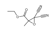 ethyl 3,3-dicyano-2-methyloxirane-2-carboxylate结构式