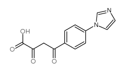 4-[4-(1H-咪唑)苯基]-2,4-二氧代丁酸结构式