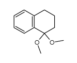 1,1-dimethoxy-1,2,3,4-tetrahydronaphthalene结构式