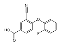 3-Cyano-4-(2-fluorophenoxy)benzoic acid Structure