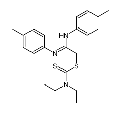 [2-(4-methylanilino)-2-(4-methylphenyl)iminoethyl] N,N-diethylcarbamodithioate Structure