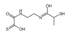 2-oxo-2-[2-(2-sulfanylpropanoylamino)ethylamino]ethanethioic S-acid Structure