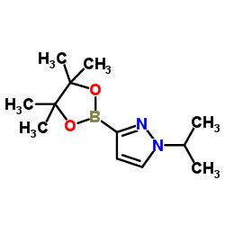 1-(1-METHYLETHYL)-3-(4,4,5,5-TETRAMETHYL-1,3,2-DIOXABOROLAN-2-YL)-1H-PYRAZOLE structure