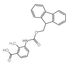 3-(9H-fluoren-9-ylmethoxycarbonylamino)-2-methylbenzoic acid结构式