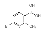 6-溴-2-甲基吡啶-3-硼酸结构式
