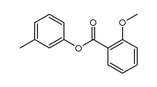 m-tolyl-2-methoxybenzoate结构式