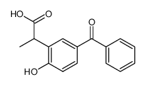 2-(5-benzoyl-2-hydroxyphenyl)propionic acid Structure