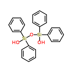 1,1,3,3-四苯基-1,3-二硅氧烷二醇结构式