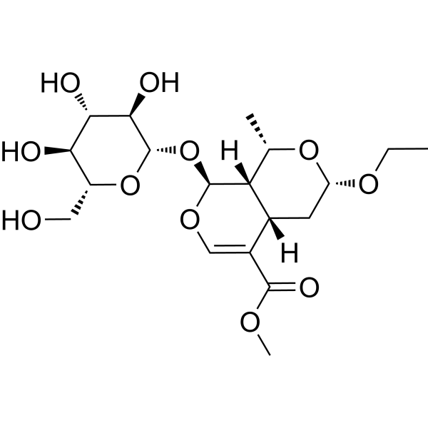 7α-O-乙基莫诺苷结构式