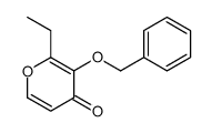 2-ethyl-3-phenylmethoxypyran-4-one Structure