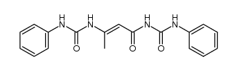 N-phenyl-N'-[3-(N'-phenyl-ureido)-crotonoyl]-urea结构式