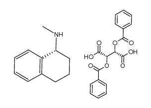 (R)-N-methyl-1,2,3,4-tetrahydro-1-naphthylamine (+)-dibenzoyltartrate Structure