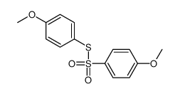 1-methoxy-4-(4-methoxyphenyl)sulfonylsulfanylbenzene结构式