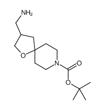 3-(氨基甲基)-1-噁-8-氮杂螺[4.5]癸烷-8-羧酸叔丁酯结构式
