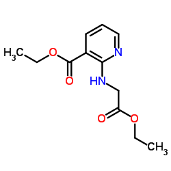 Ethyl 2-[(2-ethoxy-2-oxoethyl)amino]nicotinate结构式