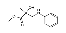 2-Hydroxy-2-methyl-3-anilino-propionsaeuremethylester Structure
