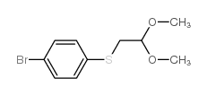 (4-溴苯)(2,2-二甲氧基乙基)硫结构式