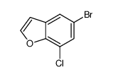 5-Bromo-7-chlorobenzofuran Structure