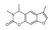 3,4,6-trimethyl-4H-furo[3,2-g][1,3]benzoxazin-2-one结构式