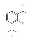 1-(Difluoromethyl)-2-fluoro-3-(trifluoromethyl) benzene Structure