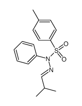 4-methyl-N'-(2-methylpropylidene)-N-phenylbenzenesulfonohydrazide结构式