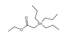 tripropylstannyl-acetic acid ethyl ester Structure