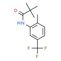 6-甲基-3-(三氟甲基)新戊酰苯胺结构式