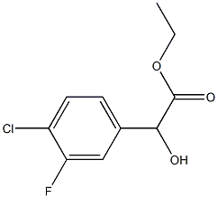 ethyl 2-(4-chloro-3-fluorophenyl)-2-hydroxyacetate Structure