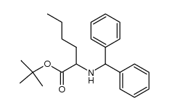 tert-butyl 2-(benzhydrylamino)hexanoate结构式