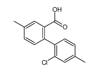 2-(2-chloro-4-methylphenyl)-5-methylbenzoic acid Structure