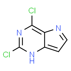 2,4-二氯-1H-吡咯并[3,2-D]嘧啶结构式