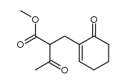 methyl 3-oxo-2-((6-oxocyclohex-1-en-1-yl)methyl)butanoate结构式