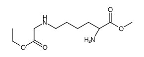 Nε-(乙氧羰基甲基)-L-赖氨酸甲酯结构式